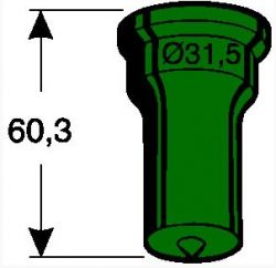 Rundstempel Grüne Serie Nr.5 26,5mm