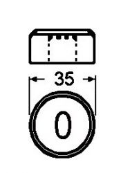 Langlochmatrize Nr.57 9,2x18,2mm