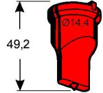 Langlochstempel Rote Serie Nr.1 7,5x14,0mm