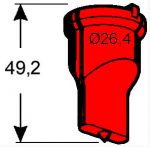 Langlochstempel Rote Serie Nr.4 13,0x26,0mm
